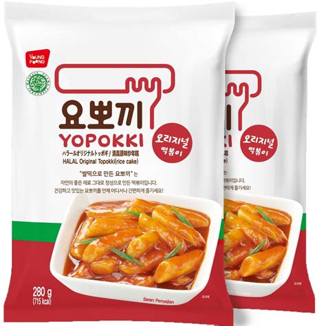 tetpoki|Yopokki Instant Tteokbokki Pack (Sweet Mild Spicy, Pack of 2) .